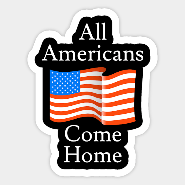 All Americans Come Home Sticker by Jaffe World